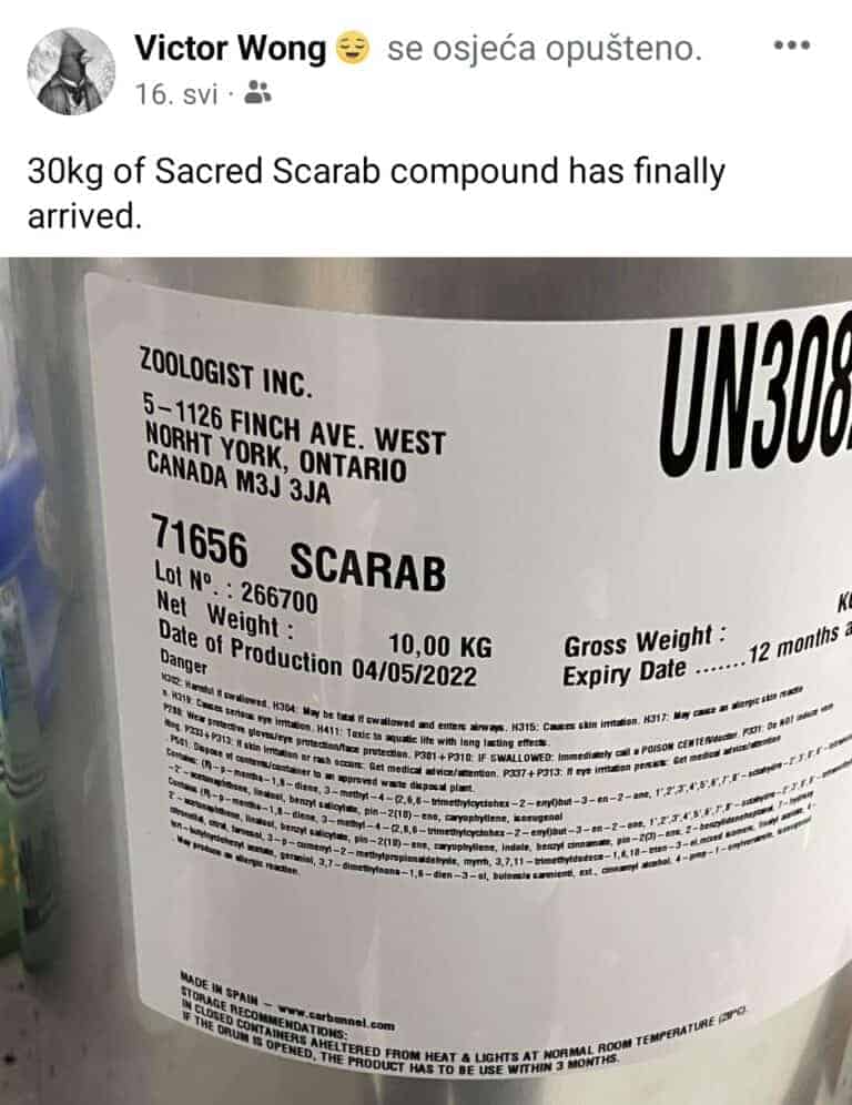 Prava na korištenje mirisa 1 Laboratorij - podaci o parfemu