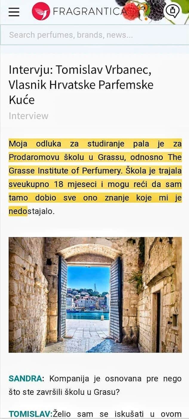 Miris prevare - Tomislav Vrbanec, "parfumer" 1 VRBANEC Fragrantica HR